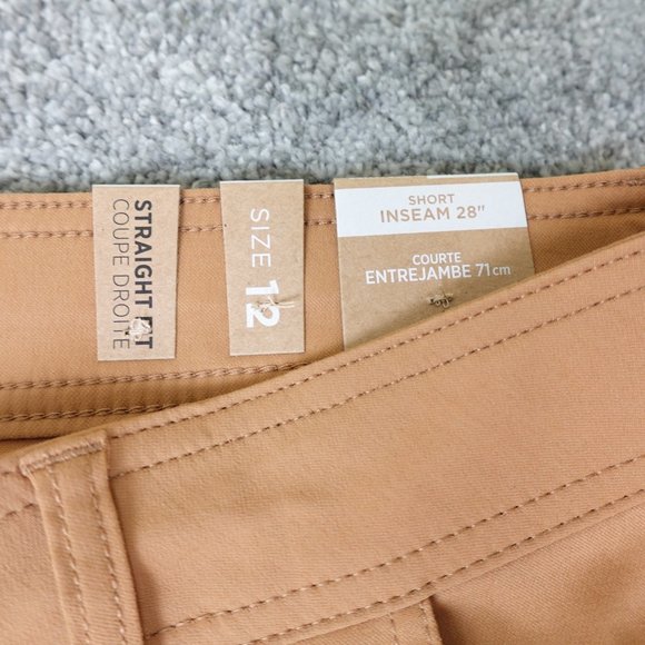 Prana Pants Womens Halle Straight Short Inseam New NWT Earthbound Brown - Picture 6 of 9